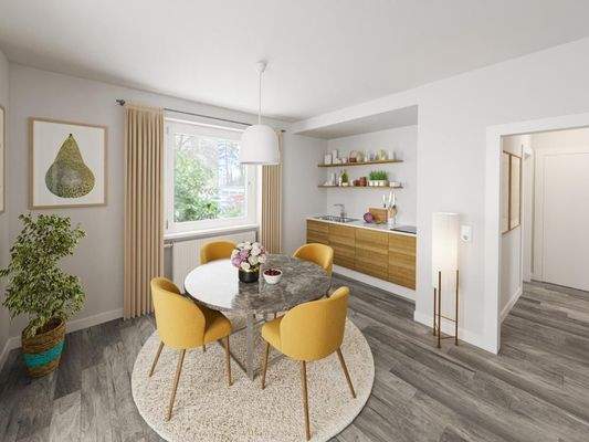 Beispielhafte Möblierung