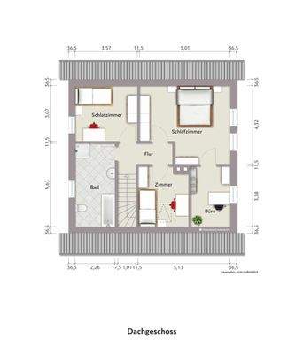 Grundriss Dachgeschoss
