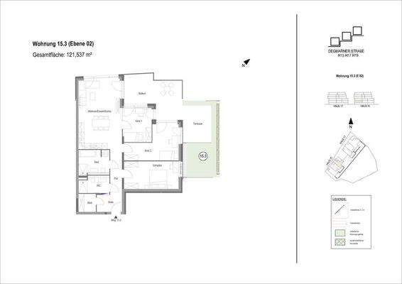 Grundriss Wohnung 15.3