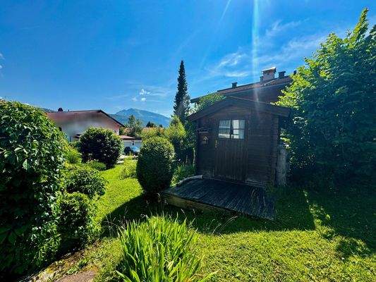 Terrasse Westseite mit Ausblick