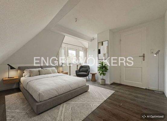 Schlafzimmer DG [KI-optimiertes Foto]