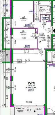 Grundriss - Top 6 - 1. OG