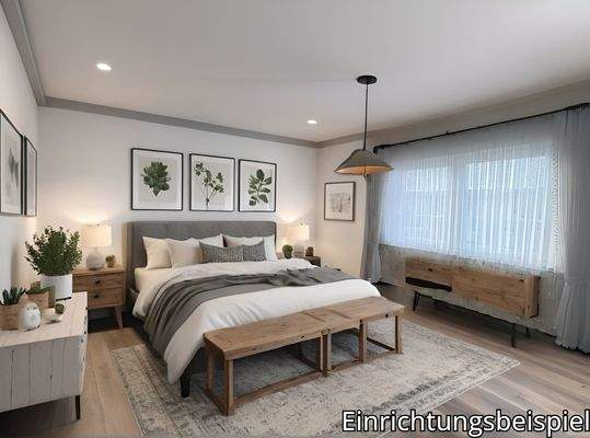 Schlafzimmer Obergeschoss (Einrichtungsbeispiel)