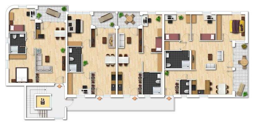 Geschossplan unverbindl. Illustration