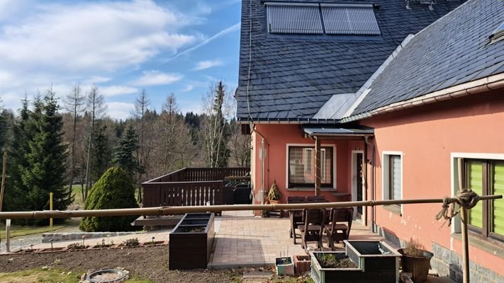 Blick auf die Terrasse