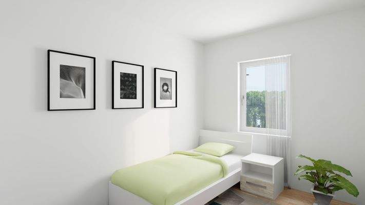 Das visualisierte Kinder-/Arbeitszimmer