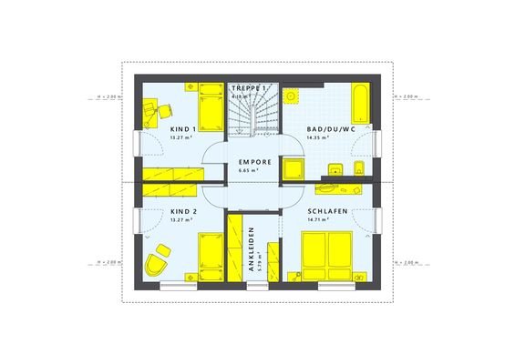 Gestaltungs-beispiel Grundriss  DG