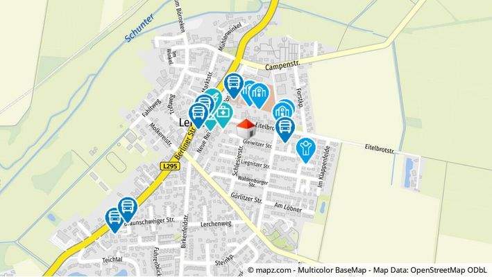 Geolyzer Kartenausschnitt