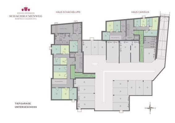 Grundriss Tiefgarage - Untergeschoss