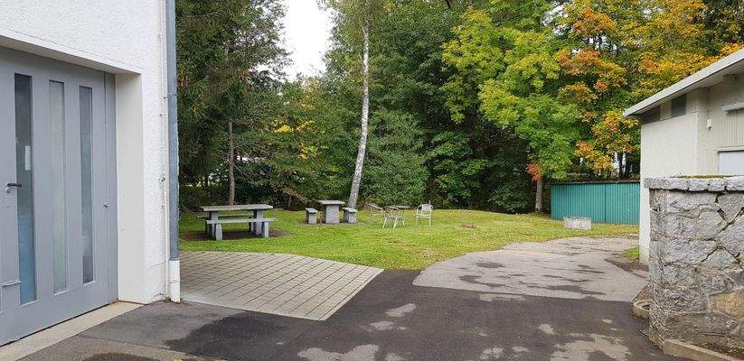 Gartenbereich für Mitarbeiter