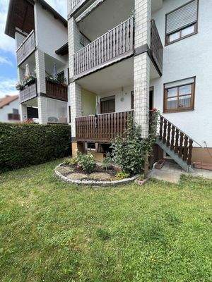 Balkonabgang zum Garten