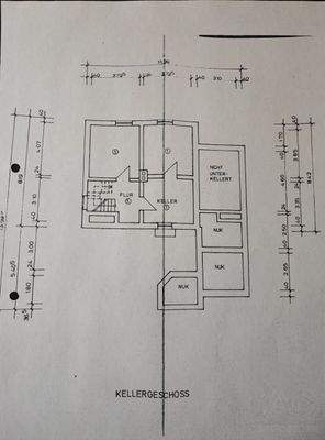 Grundriss Kellergeschoss Whg 1