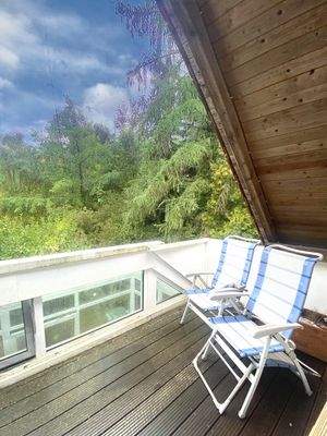 Balkon über Wintergarten -Westseite