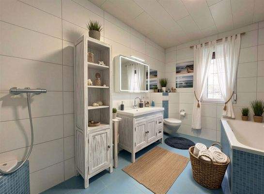 Badezimmer-Möblierungsvorschlag