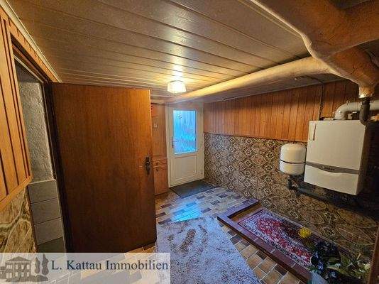 Raum mit Zugang zum Garten