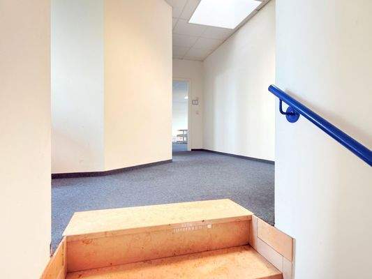 Treppe zu den Büros
