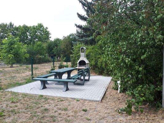 Grillplatz im Innenhof