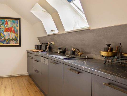 Küche im Dachgeschoss