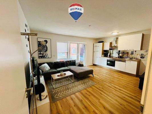 Wohnzimmer mit Küchenzeile