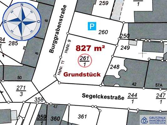 Segelckestraße 48 = 827 m²