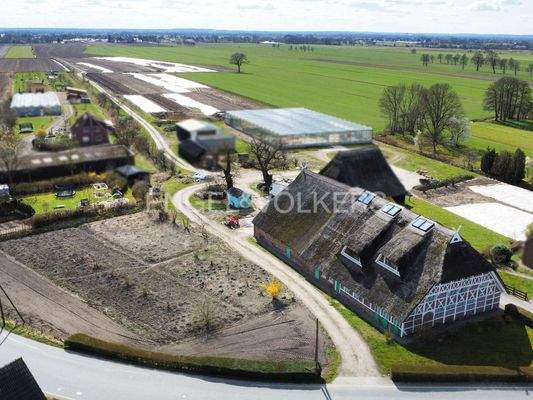 Drohnenaufnahme Ostansicht des Hauses