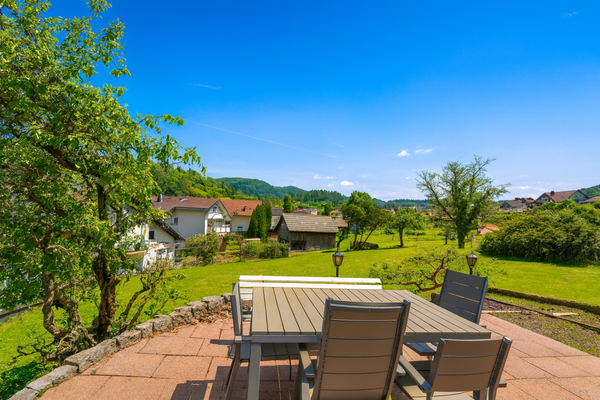 traumhafter Blick von der Terrasse
