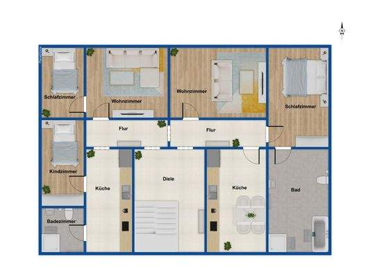 Grundriss 1. Obergeschoss
