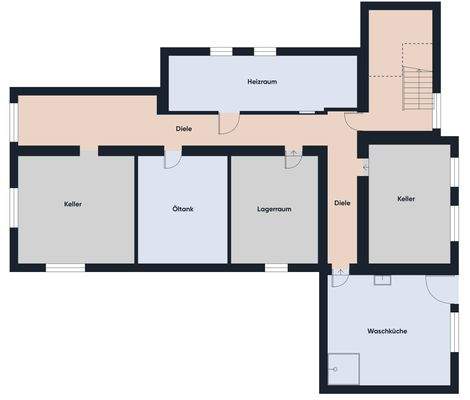 Grundrissplan ohne Maßstab KG