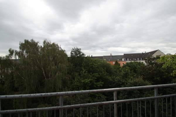 Balkonblick ins Grüne