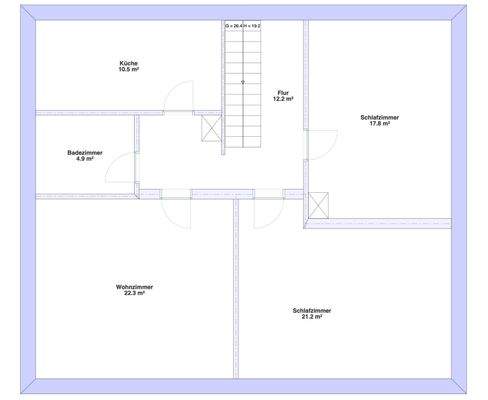 Obergeschoss Bauplan