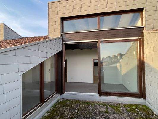 Dachterrasse mit Fensterfront