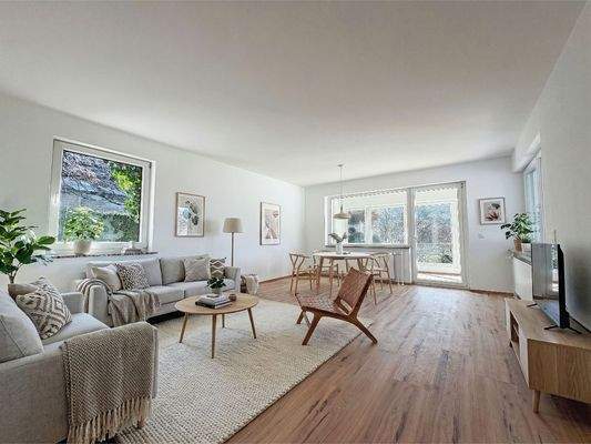 Einrichtungsbeispiel - Wohn- und Esszimmer