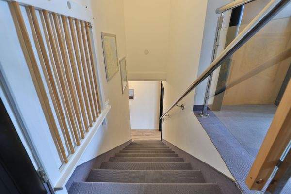 Treppe mit Kindersicherung