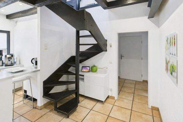 Treppe zur oberen Etage