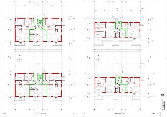 Obergeschoss & Dachgeschoss Grundriss