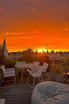 Dachterasse - Abendstimmung