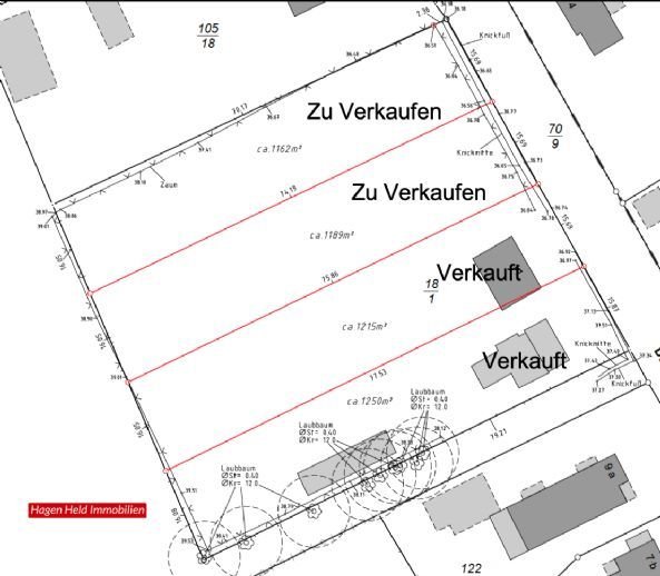 ca. Bodenrichtwert: 2 Grundstücke á 1162 und 1189 m² in Negernbötel, mit und ohne Bebauung