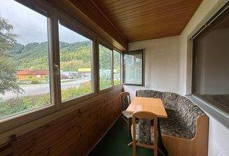 Loggia mit nachmittags- und Abendsonne