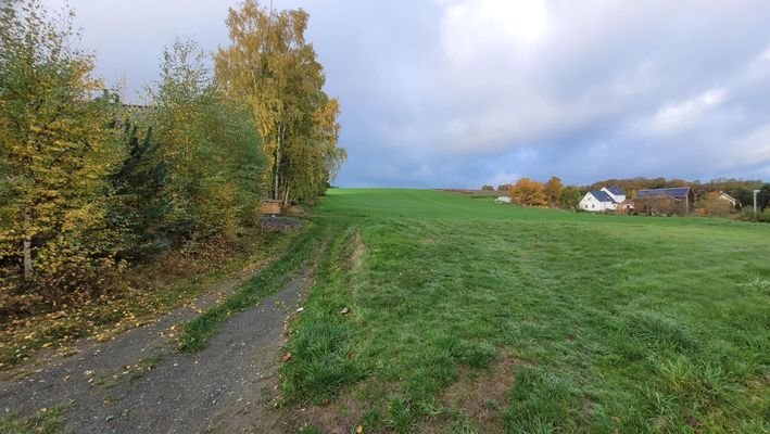 Grundstück Richtung Westen