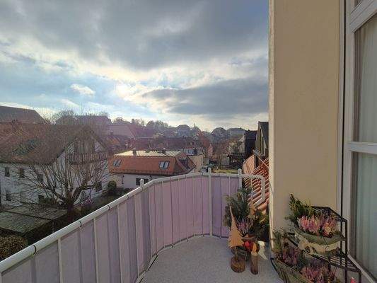 Balkon mit Blick über die Altstadt