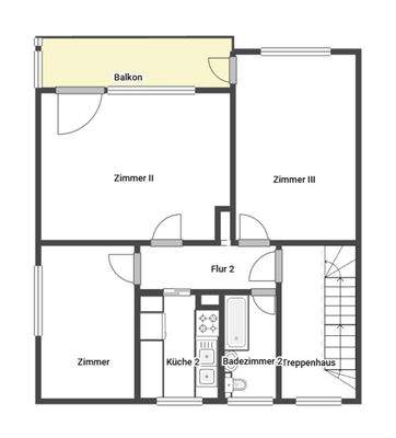 Grundriss Skizze 1.OG