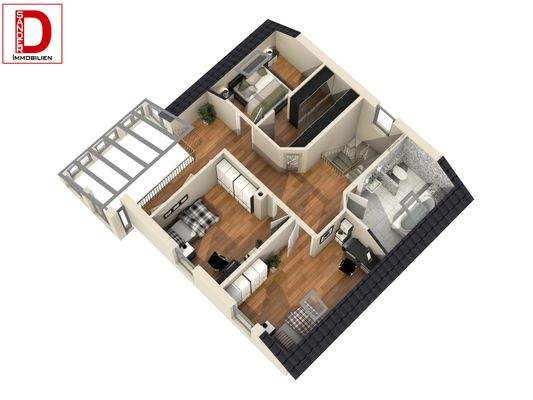 Obergeschoss Ansicht-SW