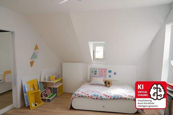 Kinderzimmer im Dachgeschoss