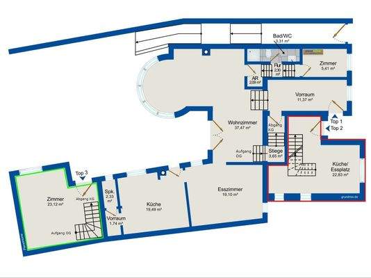 Grundriss Ergeschoss