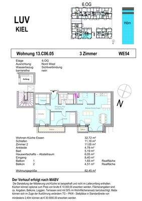 Grundriss WE 54 Baufeld XIII