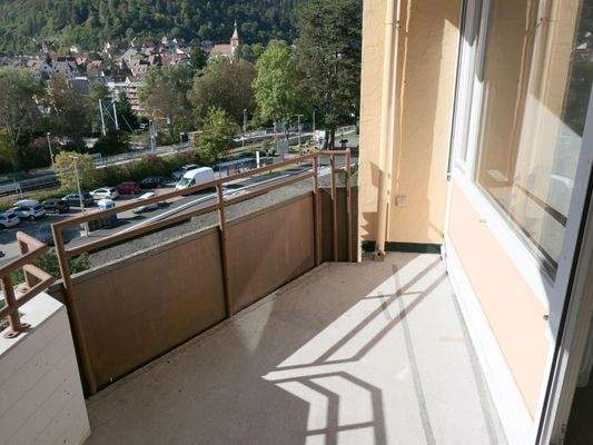 überdachter Balkon mit ...