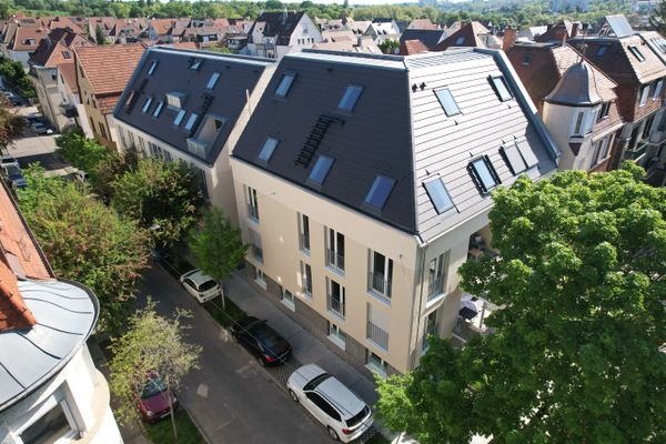 Das Gebäude von oben