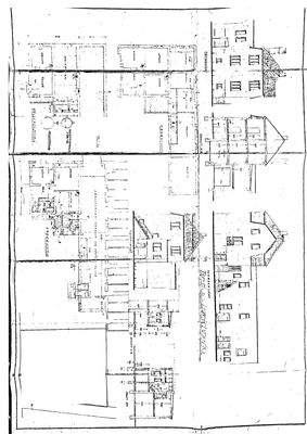 Gebäude, alte Zeichnung