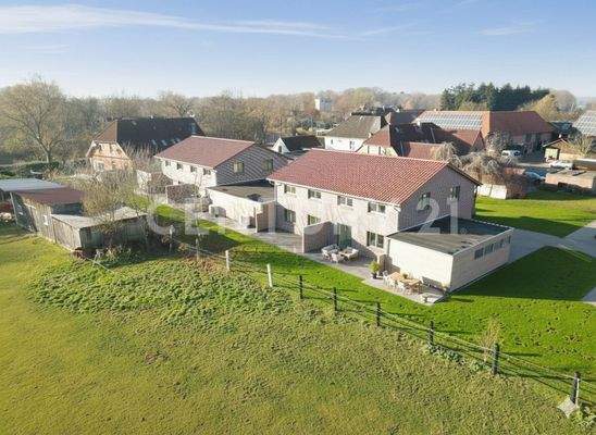 die 4 neuen Doppelhaushälften