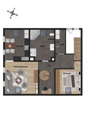Grundriss - 1. Dachgeschoss